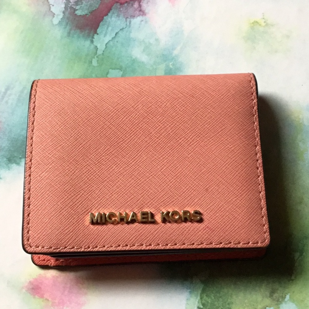 Michael Kors coral wallet
